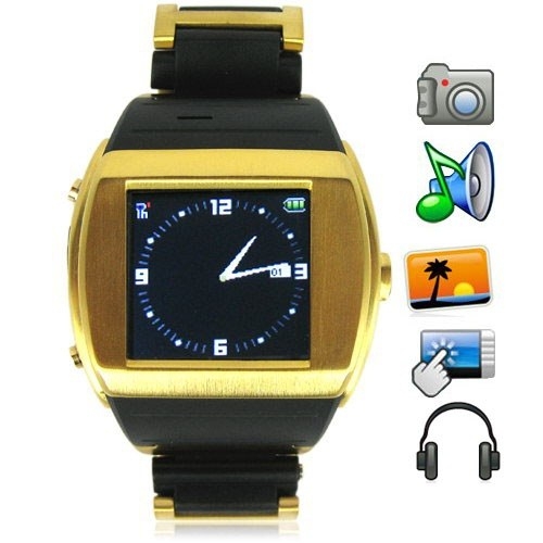 Quad Band Mobile Phone Video Watch with 1.5 Inch Screen and Camera
